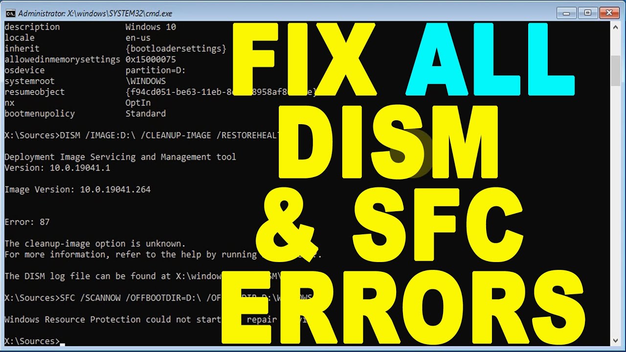 DISM /Cleanup-Image /RestoreHealth \u0026 SFC /ScanNow not Working Windows 10, 8 \u0026 7 | Fix All Errors