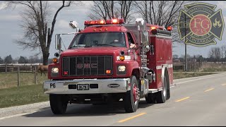 Brooke Fire Rescue - Old Pumper 6 Responding.