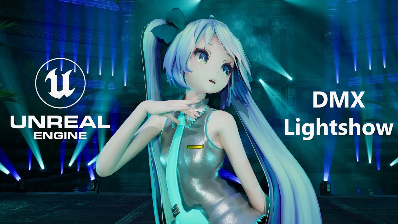 MMD] [UE 5.2] DMX LightShow Hatsune Miku/初音ミク | 酔いどれ