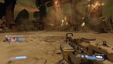 My son beating Cyberdemon Boss 1st try. Doom on ps4