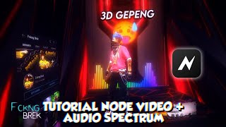 tutorial 3d room node video + audio spectrum untuk pemula 🌿