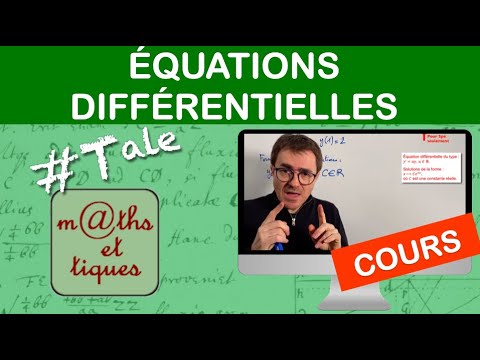 LE COURS  quations diffrentielles   Terminale