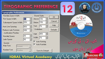 Typographic Preference inpage| Lectrue 12