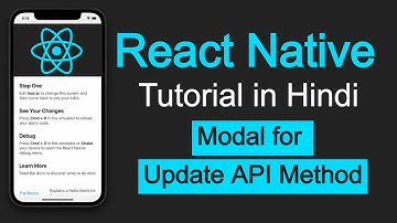 React Native tutorial in Hindi #57 Pass Data to Modal
