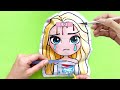 ELSA PAPERCRAFTS SQUISHY HORROR GAME, PAPER DOLL SURGERY