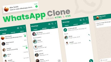HTML과 CSS로 만든 WhatsApp UI 복제 | 채팅 앱 디자인