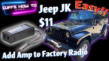 Jeep JK Add Amp to Factory Radio & Amp Wiring