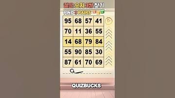 Find 3 Pairs of Identical Numbers 🎲 | 같은숫자찾기