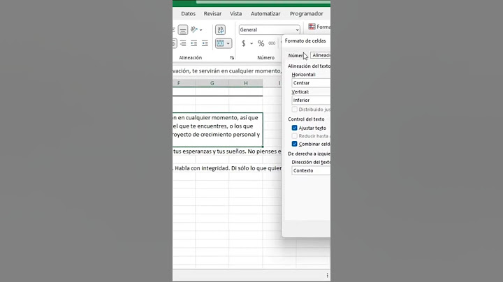 Ajustar un Texto en Excel