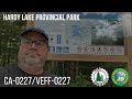 Ontario WWFF and POTA Activation - Hardy Lake Provincial Park CA-0227 and VEFF-0227