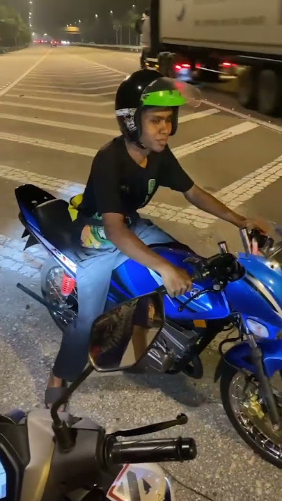 Biru Kan Menjelma 💙 #rxz #motovlog #shorts #short #trending #viralvideo #rempit #shortsvideo #yt