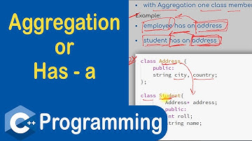 #93 Aggregation or Has a Relationship in C++