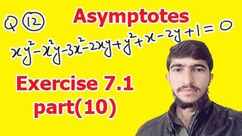 Find the asymptotes of the following curves, (Bsc calculus exercise 7.1 part(10))