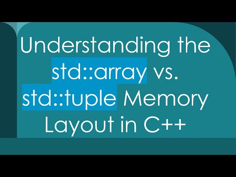 Understanding the std::array