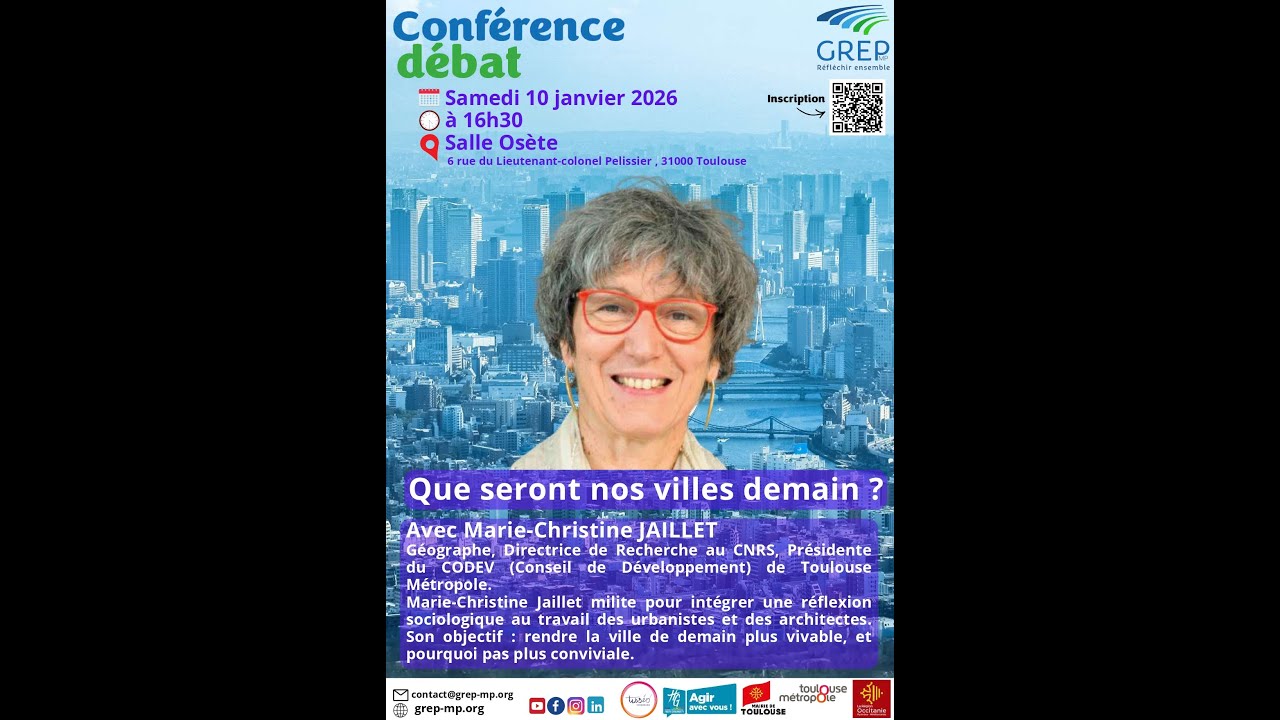 Que seront nos villes demain ? avec Marie-Christine JAILLET