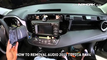 How to remove Radio from 2015 Toyota RAV4 by 인디웍 indiwork