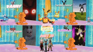Garfield Answers The Door To Random Strangers Part 20 Easter Edition Vanny Glitchtrap Bonnie