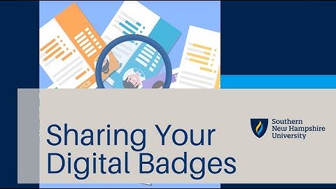 Sharing Your Digital Badges
