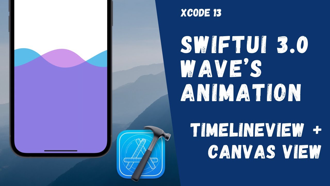 SwiftUI 3.0 - Wave's Animation - TimeLineView + Canvas View - Wave Form-Xcode 13 WWDC 2021