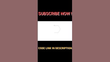 Simple hexagon using python - turtle programming #shorts #code #python