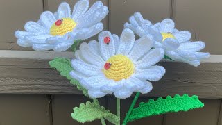 💯3D Amazing Crochet Daisy Flower🥰 step by step