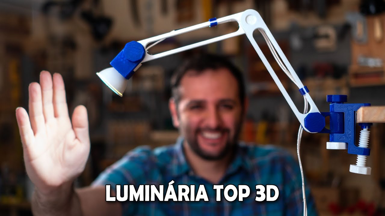 Como fazer uma super luminária articulada maker adivinhação dificil