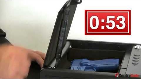 SentrySafe Quick Access Pistol Safe 60 Second Video