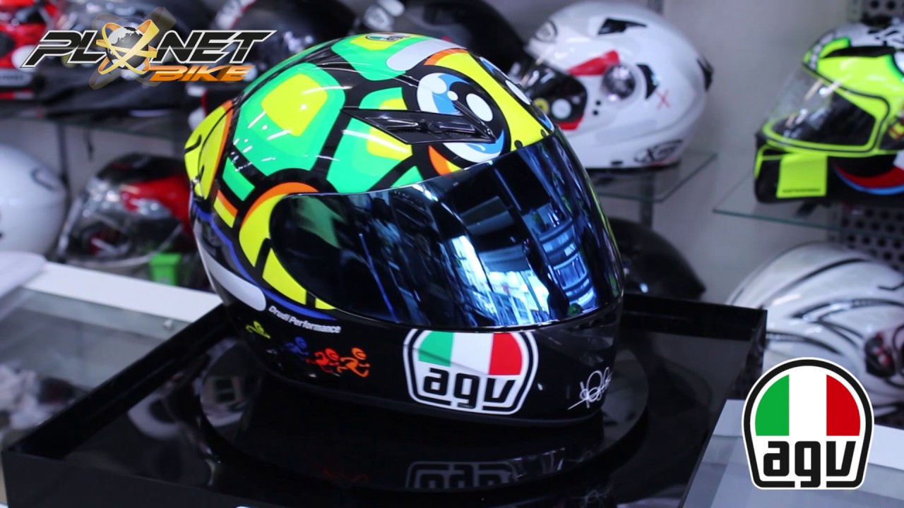 capacete agv tartaruga replica