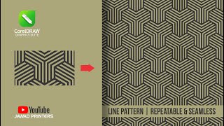 Line Pattern Repeatable & Seamless In CorelDraw | CorelDraw Tutorial Details