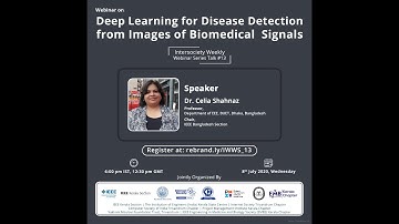 IWWS#13 | "DEEP LEARNING FOR DISEASE DETECTION FROM IMAGES OF BIOMEDICAL SIGNALS"