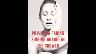 POV: Lara Fabian Belting in the Shower (Adagio) #larafabian #acapella #ai #adagio