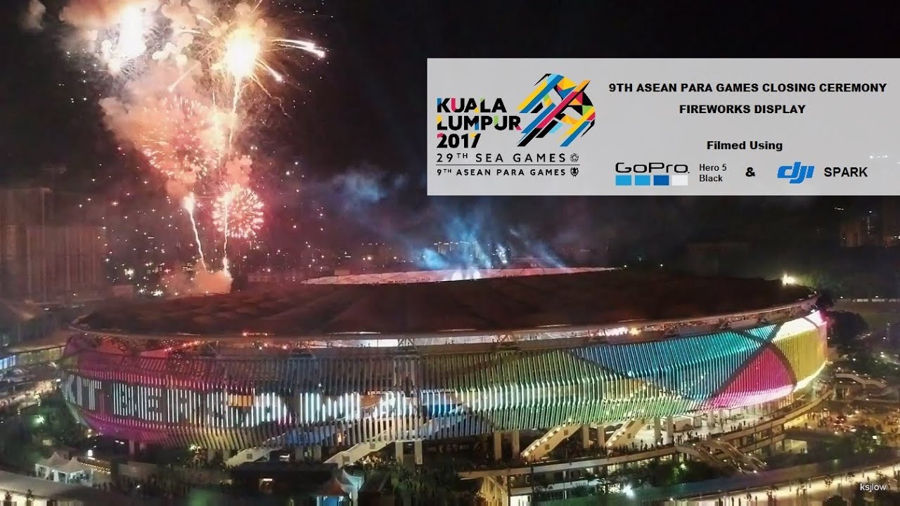 Malaysia | 9th ASEAN PARA Games KL 2017 | Closing Ceremony Fireworks | HD