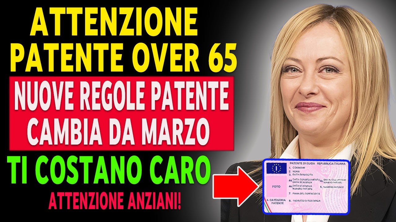 🚨 PATENTE 2026: Nuove Regole da Marzo – Cosa Rischiano gli Over 65