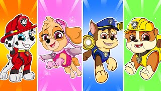 Fire, Water, Air and Earth Restroom! 🔥🧊🌿🌍 | Rainbow Friends x Paw Patrol Animation