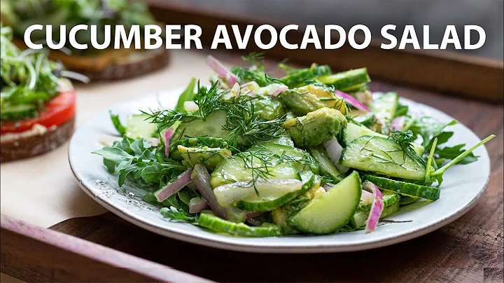 CUCUMBER AVOCADO SALAD Recipe | Easy Vegetarian and Vegan recipe | Salad recipes
