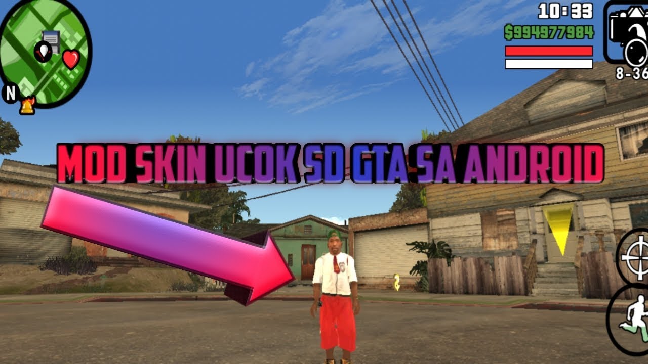  Mod  skin Ucok SD GTA  sa android  YouTube