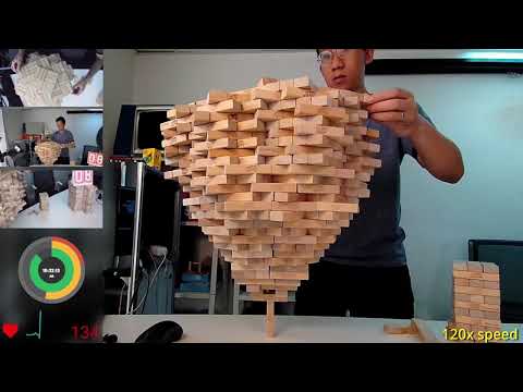1512 Jenga on 1 (New World Record)