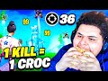 1 kill  1 croc dans mon tacos xxl sur fortnite battle royale 