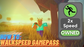 Roblox Studio: How To Make 2x WalkSpeed Gamepass | 2021