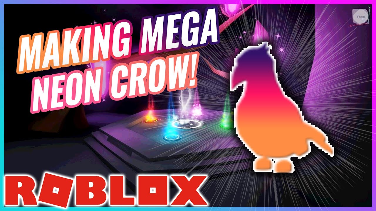 Adopt Me Making Mega Neon Crow Youtube - mega neon crow adopt me roblox