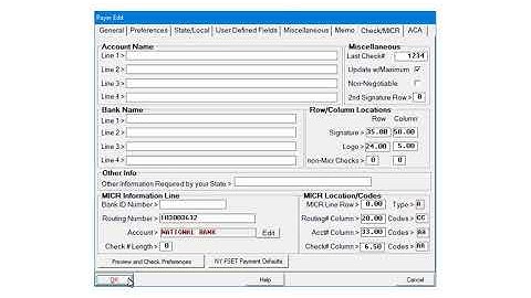 AMS Payroll - ACH - Direct Deposit - Setup