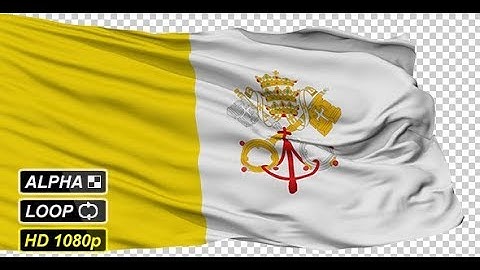 Isolated Waving Flag of Vatican City | Motion Graphics - Videohive template