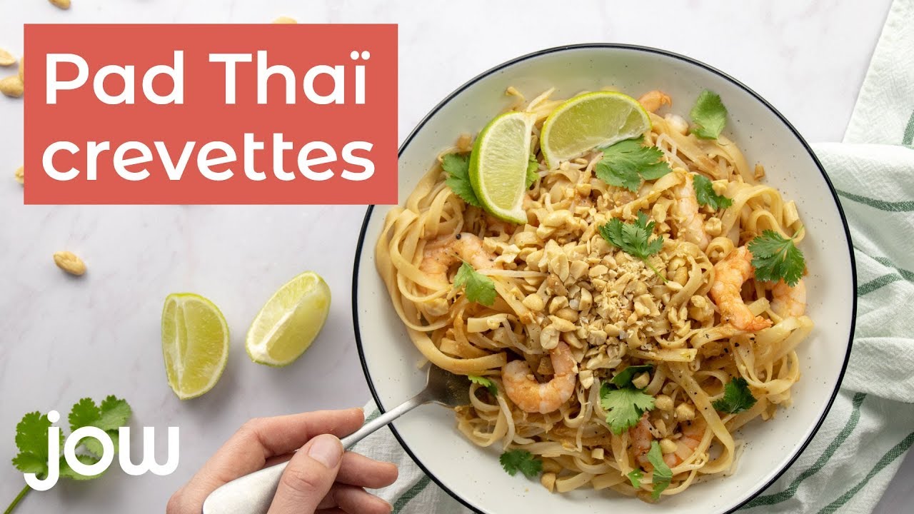 Pad thaï aux crevettes - Recettes de cuisine Ôdélices