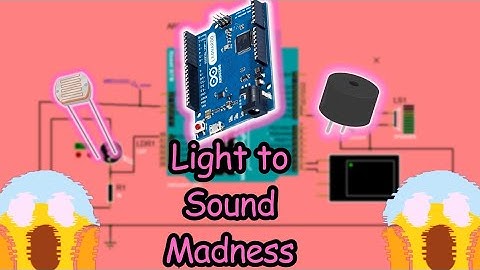 Connect LIGHT SENSOR(ldr) with buzzer on arduino proteus. || easy arduino project.