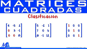 Matrices cuadradas Clasificación
