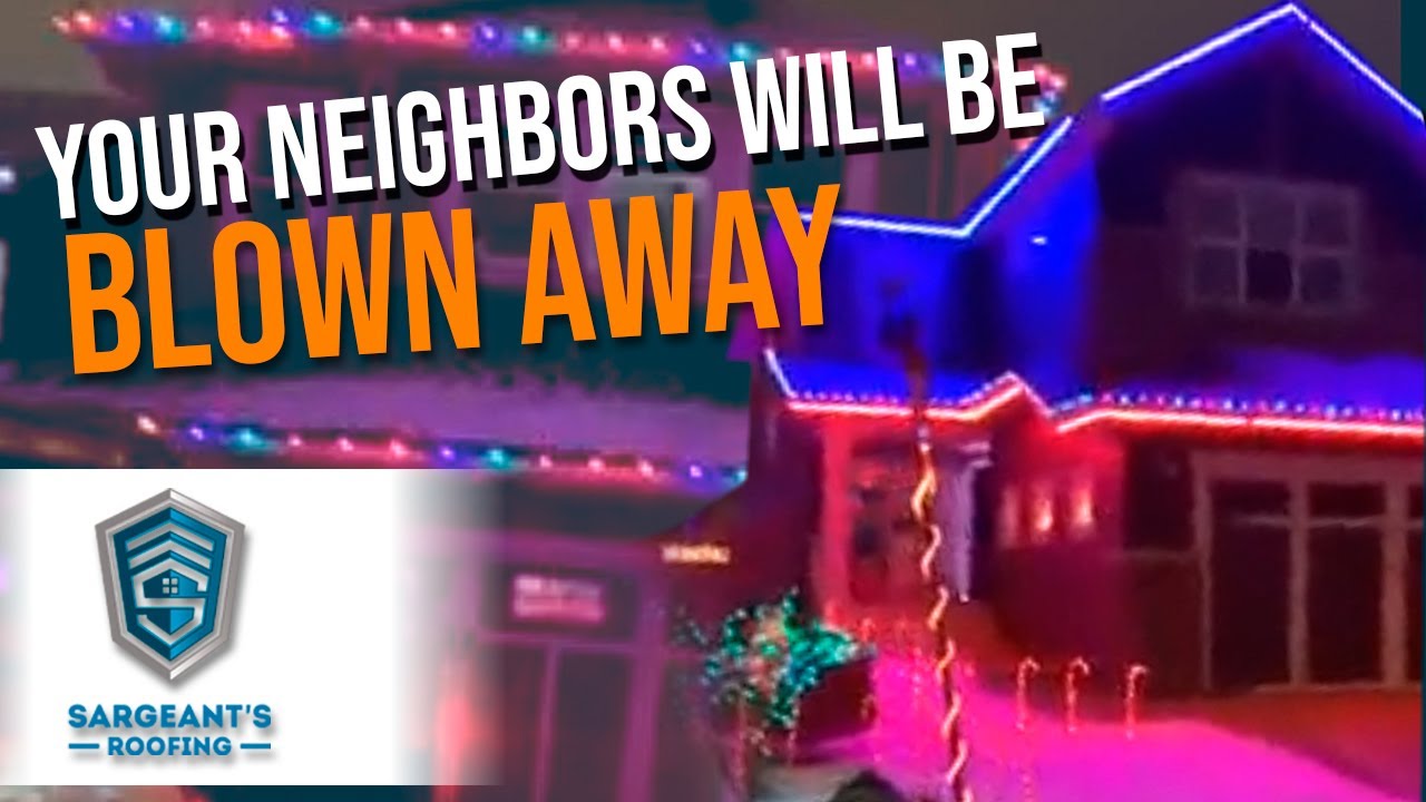 Christmas Lights Showcase — Sherwood Park Sargeant's Roofing 