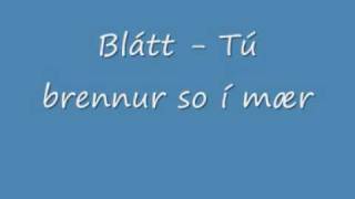 Blátt - Tú brennur so í mær chords