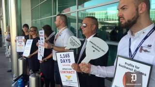 SWA attendants picket outside Love Field