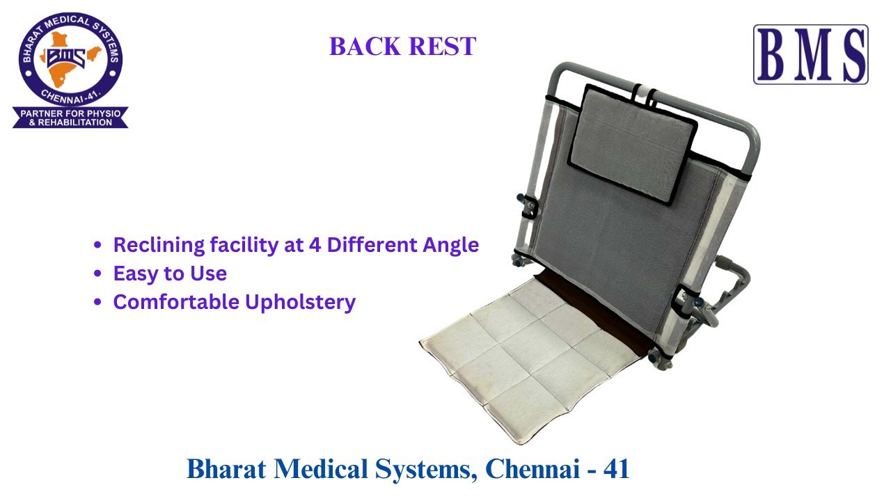 Backrest|Easy recline, comfy upholstery, 4angles. Relaxation made simple! |@bharatmedicalsystems|BMS