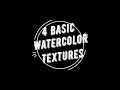 4 Amazing Watercolor Texture Techniques!